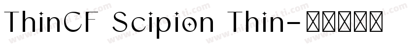 ThinCF Scipion Thin字体转换